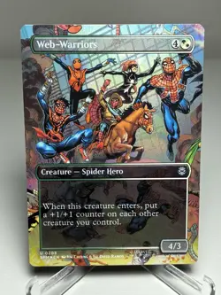 2025 MTG Spiderman Web-Warriors Borderless Creature Foil - Image 1