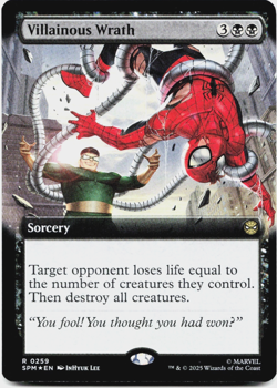 Villainous Wrath (Extended Art) - FOIL - [Marvel's Spider-Man] MTG Magic NM/M 💀 - Image 3