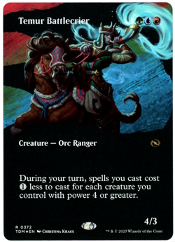 Temur Battlecrier (Borderless) Foil - 0372 - Tarkir Dragonstorm - NM/M - Image 1