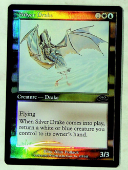 Silver Drake - Foil - Planeshift - 2001 - Magic the Gathering - Image 1
