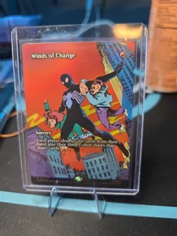 Magic The Gathering: Spider-Man Winds of Change Full Art Borderless Foil NM 0030 - Image 1