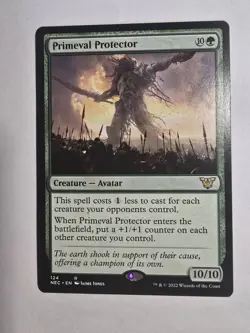 Primeval Protector Commander: Kamigawa: Neon Dynasty Regular Magic The Gathering - Image 1