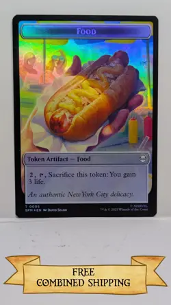 Food Robot Double-Sided Token Marvel's Spider-Man Foil - Image 1