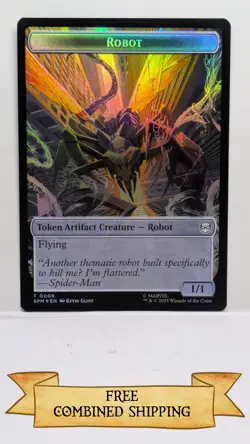 Food Robot Double-Sided Token Marvel's Spider-Man Foil - Image 2