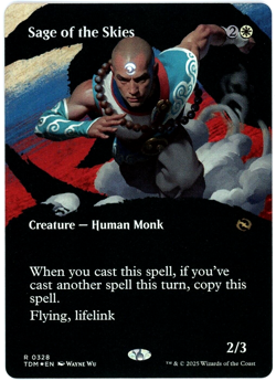 Sage of the Skies (Borderless) Foil - 0328 - Tarkir Dragonstorm - NM/M - Image 1
