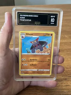 Pokemon TCG Sword & Shield Battle Styles 072/163 Gliscor Card Graded GMA 10 Gem - Image 2