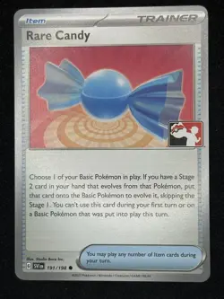 Rare Candy Play! Prize Pack Series 3 4 NON-HOLO Stamped Promo 191/198 Pokemon NM - Image 1