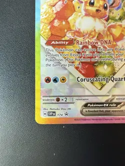Pokemon TCG Prismatic Evolutions SPC Eevee EX Black Star Promo Card 174 - Image 5