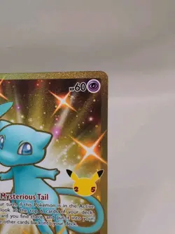 Pokemon TCG Mew 025/025 25th Anniversary Celebrations 2021 Gold Secret Rare - Image 3