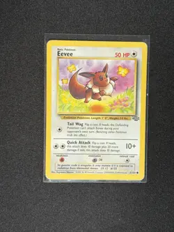 Pokemon Card Eevee (51/64) Jungle Common Non-Foil - Image 1