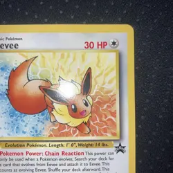 Pokemon Card TCG: Eevee JR Stamp Rally PROMO 2000 Japanese Vintage Holo LP - Image 4