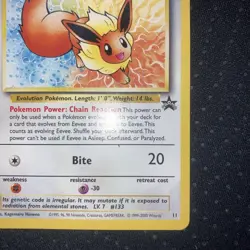 Pokemon Card TCG: Eevee JR Stamp Rally PROMO 2000 Japanese Vintage Holo LP - Image 5