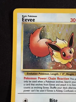 Eevee Holo JR Old Secret Promo Retro Rare Pokemon Card Game - Image 2