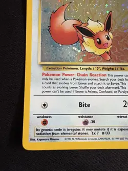 Eevee Holo JR Old Secret Promo Retro Rare Pokemon Card Game - Image 5