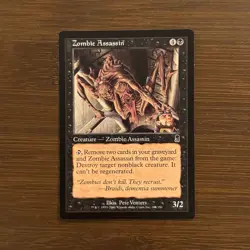 Zombie Assassin LP Odyssey 2001 Magic: the Gathering Card - Image 1