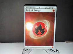 2025 Pokemon TCG Fire Energy 010 Prismatic Evolutions Cracked Ice Holo Card NM+ - Image 1