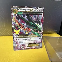 M Rayquaza EX 76/108 Celebrations Classic Holo Pokemon Card - MINTY Pack Fresh - Image 1