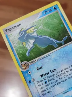 Pokemon TCG English Card Pop Series 3 Vaporeon 6/17 Holo Rare - MP - Image 3