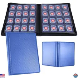 1000-Card Binder - Ringless, Side-Loading, 16 Pockets - Trading Card Album, Blue - Image 1