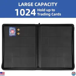 1000-Card Binder - Ringless, Side-Loading, 16 Pockets - Trading Card Album, Blue - Image 2