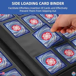 1000-Card Binder - Ringless, Side-Loading, 16 Pockets - Trading Card Album, Blue - Image 3