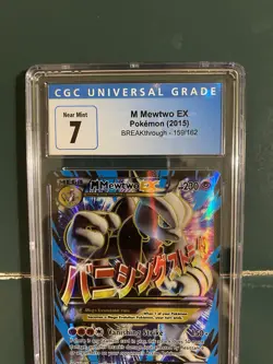 Pokemon TCG M Mewtwo EX Full Art Holo Card 159/162 Breakthrough - Image 2
