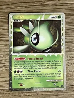 TCG Celebi Prime Triumphant Holo Card 92/102 Prime Rare Pokemon Card - Image 1