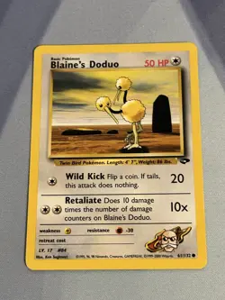 Blaine's Doduo 61/132 Gym Challenge - Common Pokemon Card - NM/Mint - Image 1