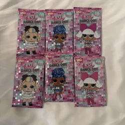 LOL Surprise Dolls Dance Off Card Game Packs Madonna Lot Of 6 Packs New - Image 1