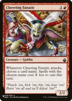 Cheering Fanatic - The List Light Play, English Magic the Gathering MTG The List - Image 1