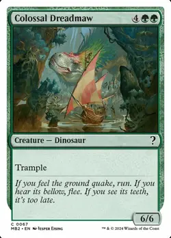 Colossal Dreadmaw - White Border Light Play, English Magic the Gathering MTG The - Image 1
