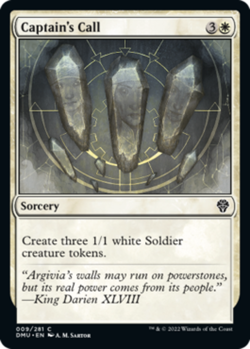 Captain's Call - Foil Light Play, English Magic the Gathering MTG Dominaria Unit - Image 1