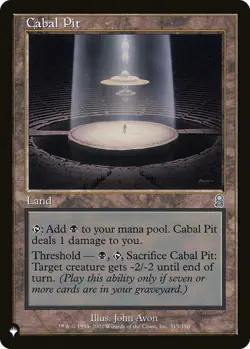 Cabal Pit - The List Light Play, English Magic the Gathering MTG The List - Image 1