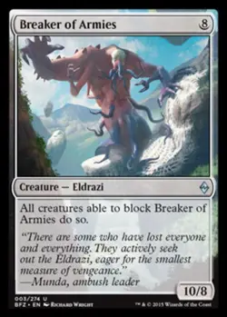 Breaker of Armies Light Play, English Magic the Gathering MTG Battle for Zendika - Image 1
