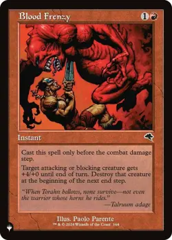 Blood Frenzy - The List Light Play, English Magic the Gathering MTG The List - Image 1