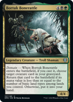 Bortuk Bonerattle - Foil Light Play, English Magic the Gathering MTG Dominaria U - Image 1