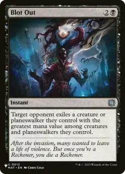 Blot Out - The List Light Play, English Magic the Gathering MTG The List - Image 1