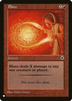 Blaze - The List Light Play, English Magic the Gathering MTG The List - Image 1