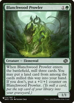 Blanchwood Prowler - The List Light Play, English Magic the Gathering MTG The Li - Image 1