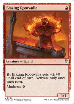 Blazing Rootwalla - White Border Light Play, English Magic the Gathering MTG The - Image 1