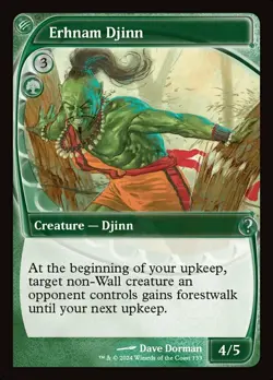 Erhnam Djinn Light Play, English Magic the Gathering MTG The List - Image 1