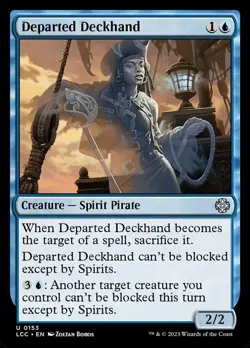 Departed Deckhand Light Play, English Magic the Gathering MTG Commander: The Los - Image 1