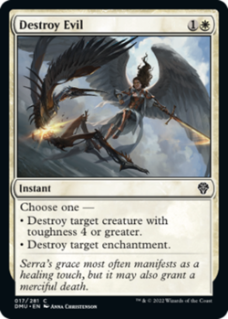 Destroy Evil - Foil Light Play, English Magic the Gathering MTG Dominaria United - Image 1