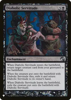 Diabolic Servitude - The List Light Play, English Magic the Gathering MTG The Li - Image 1