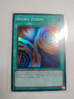 YuGiOh! - Double Fusion DOOD-EN100 Super Rare 1st Edition Near Mint - Image 2