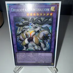 Yugioh Dracotail Arthalion JUSH-EN006 Collector's Rare 1st Edition NM - Image 1