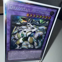 Yugioh Dracotail Arthalion JUSH-EN006 Collector's Rare 1st Edition NM - Image 2
