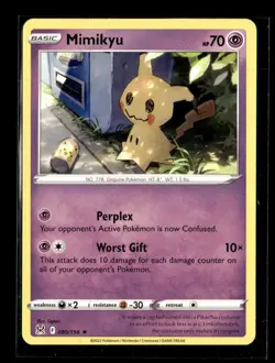 Pokemon Mimikyu 080/196 Lost Origin Non Holo Rare 5 Card Lot - Image 1