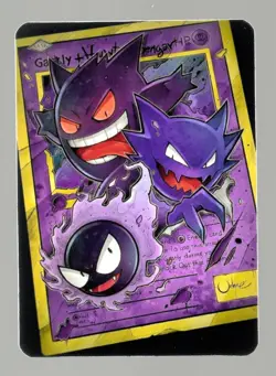 Pokemon Fanart GENGAR, HAUNTER, GASTLY Card by SPACED_OUT - Image 1