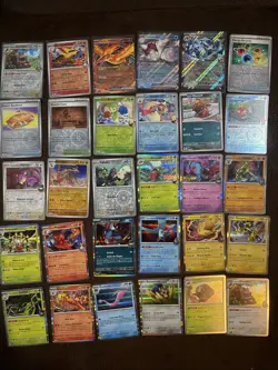 Pokemon TCG Scarlet & Violet Destined Rivals 30 Card Lot Reverse Holo Holo EX A - Image 1